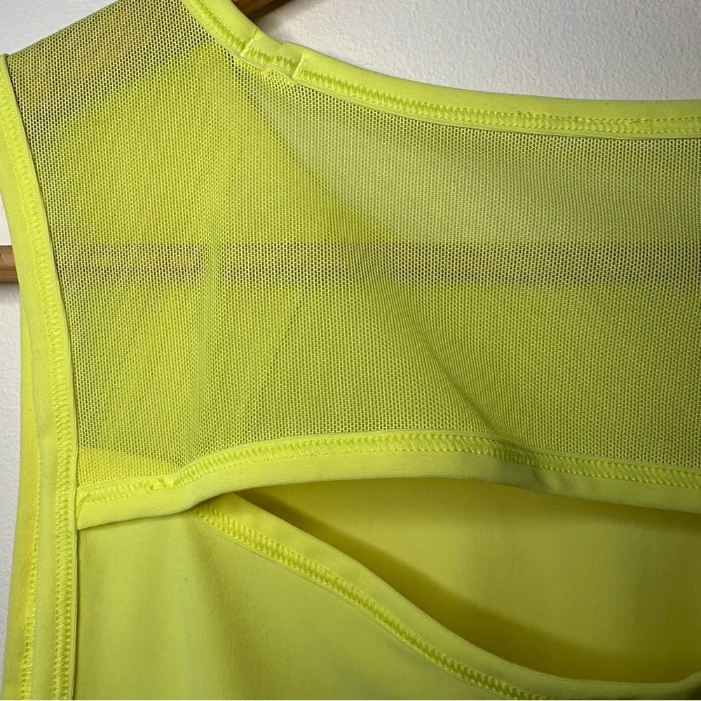 Lululemon Sculpt Tank Top Mesh – Electric Lemon (Size 4)
